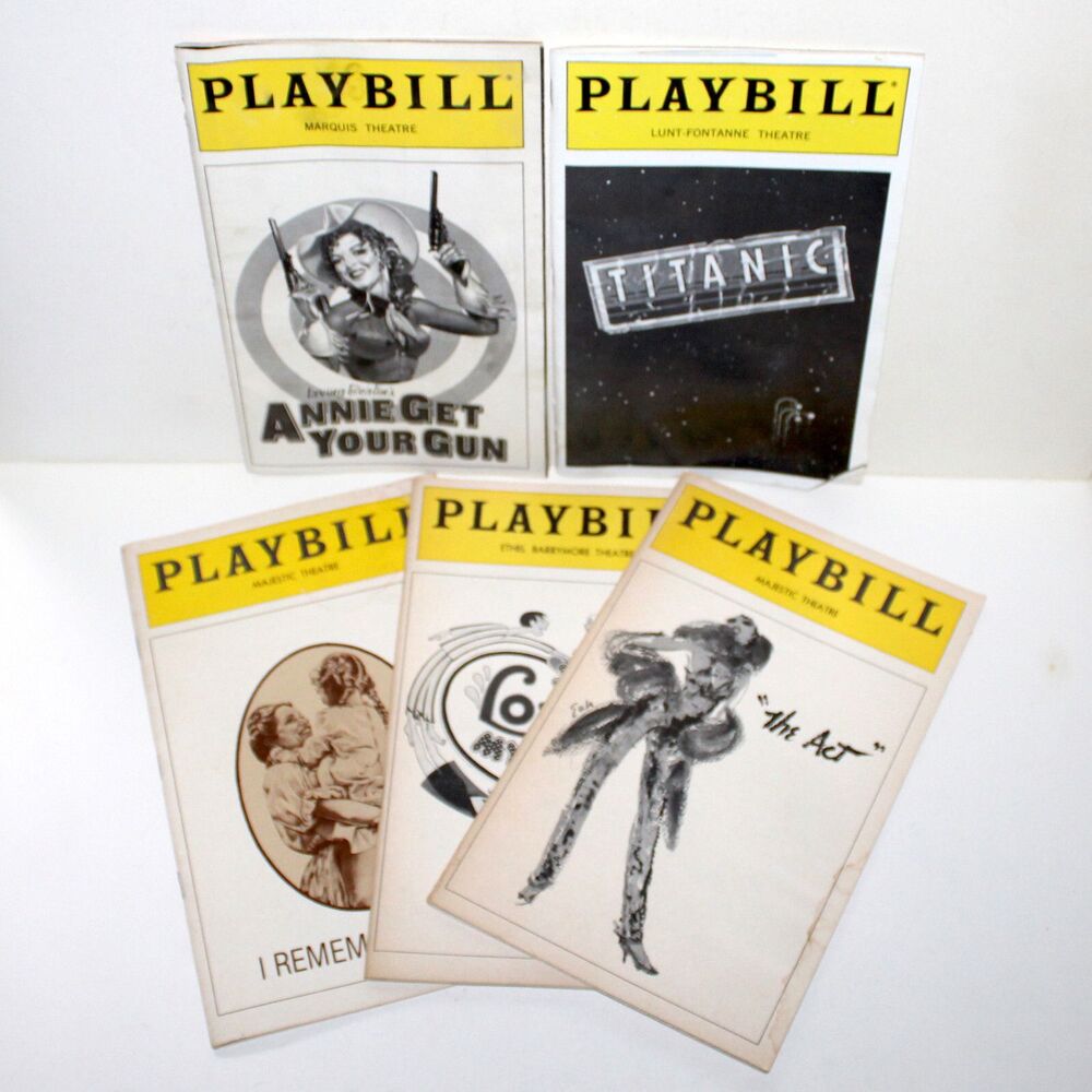 Lot 5 Vintage Playbill NY Broadway Act Liza Minnelli Annie Get your Gun Peters